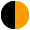 black/orange