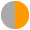 silver/orange